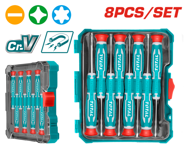 Total THT250826  8PCS Precision Screwdriver Set