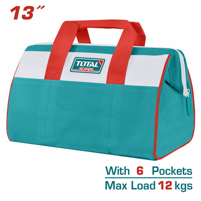 Total  THT261325 Tool Bag 13-Inch Fabric Tool Bag