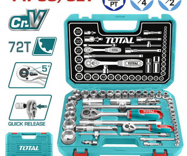 Buy Total THT421441 44-Piece Socket Set – 1/4