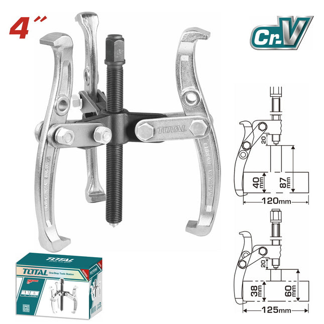Total THTGP346  Heavy-Duty 3 Jaws Puller 4-Inch