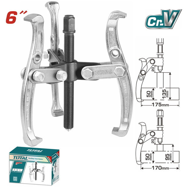 Total THTGP366   6-Inch Heavy-Duty Three Jaws Puller
