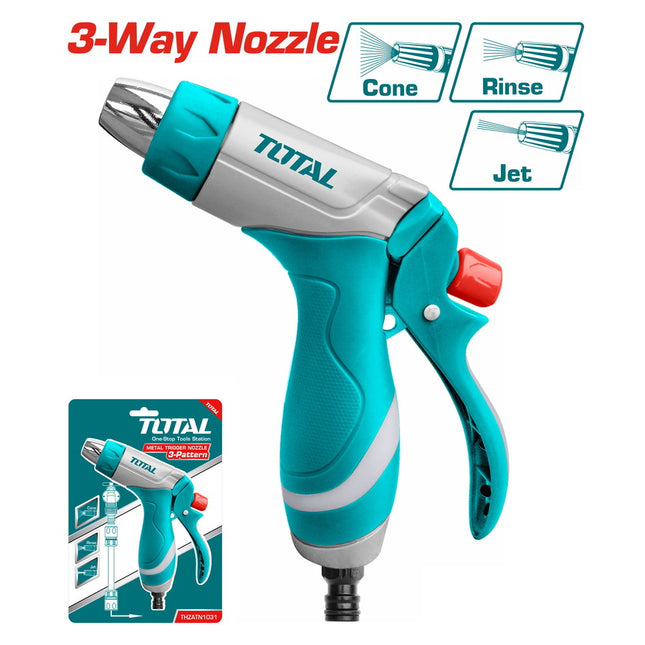 Total THZATN1031 |  3-Pattern Vertical Metal Water Spray Nozzle