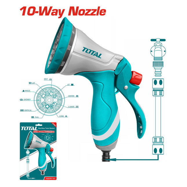 Total THZATN1101 Metal Trigger Garden Nozzle