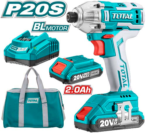 Total TIRLI2002 20V Brushless Cordless Impact Driver 