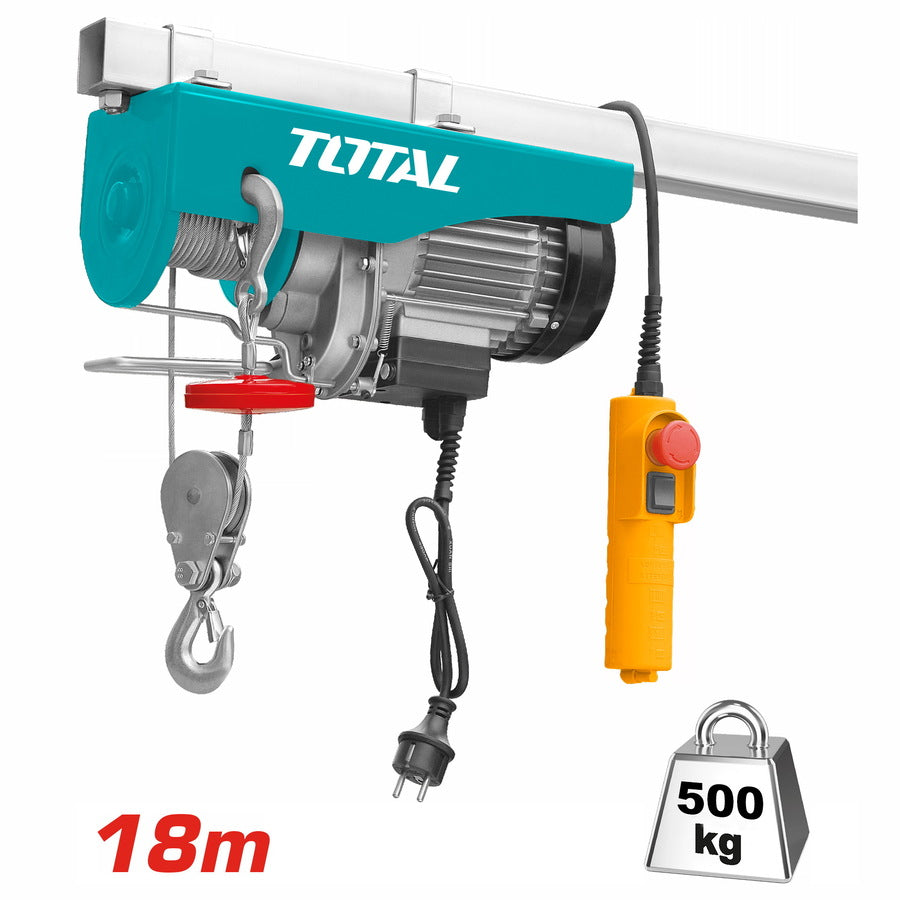 ونش رفع كهربائي حمولة 500 كجم، ارتفاع 18 متر Total TLH1952 ونش رفع كهربائي حمولة 500 كجم، ارتفاع 18 متر Total TLH1952