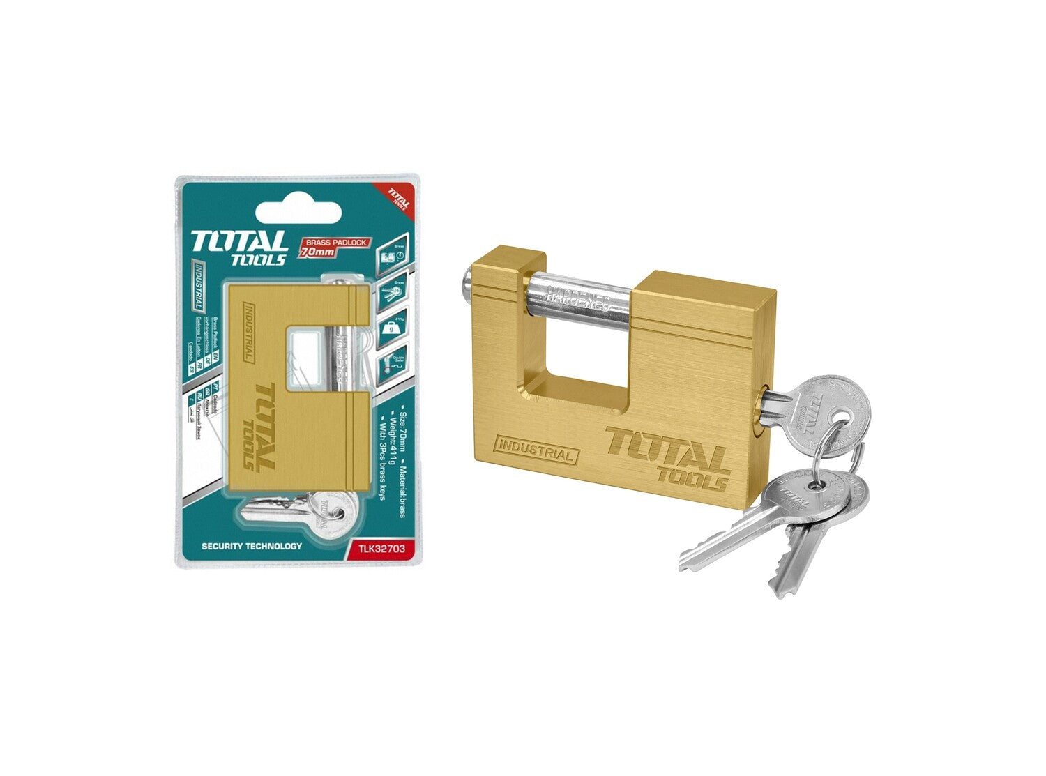 اقفال نحاسية مربعة من Total اقفال نحاسية مربعة من Total