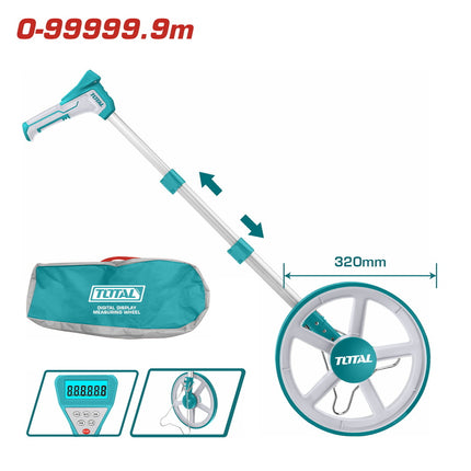 Total TMT19923  Digital Measuring Wheel – Precision Distance Measuring Tool