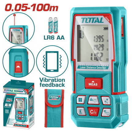 Total TMT51036  Laser Distance Detector 100m – Long-Range Digital Measuring Tool