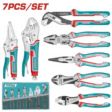 Total TOS23055 | 7-Piece Locking Pliers Set 