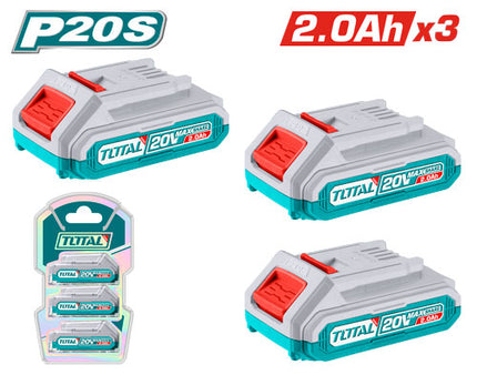 Total TOSLI240311   3x 20V 2.0Ah Lithium-Ion Battery Pack
