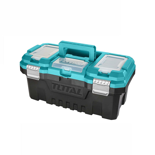 Total TPBX0172 Plastic Tool Box 17" – Durable & Lightweight Storage Box