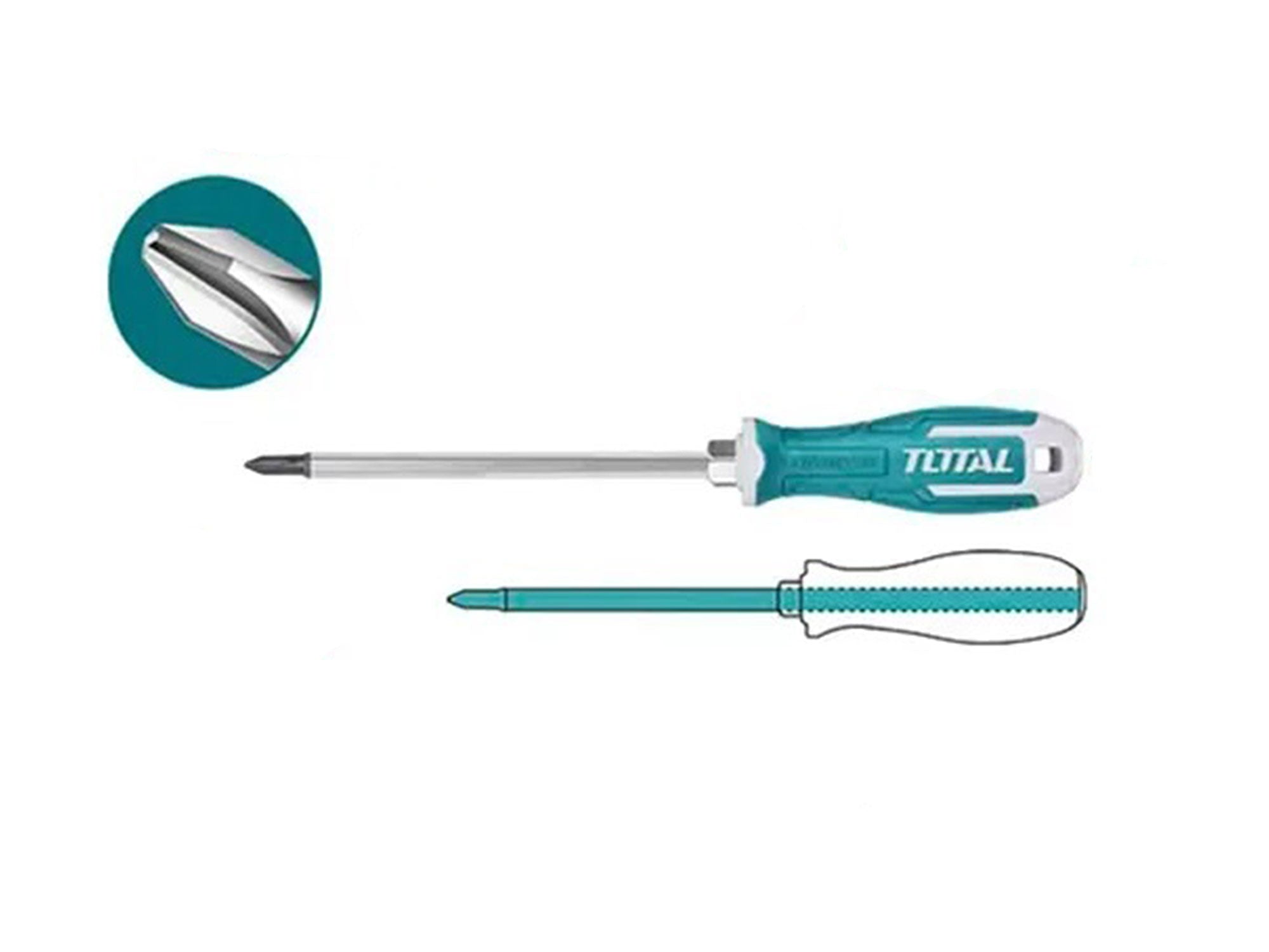مفك مصلب Total THGSPH32006 PH3×200 mm مفك مصلب Total THGSPH32006 PH3×200 mm