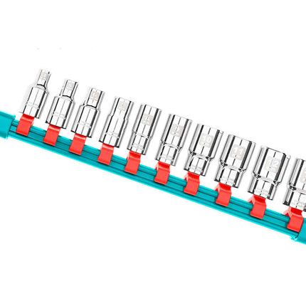 Total THT1411023 | 1/4" Socket Set 10pcs (5–14mm)