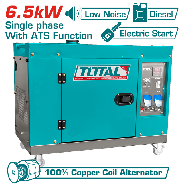 Total TP265001-1  Diesel Generator – 6.5 kW 