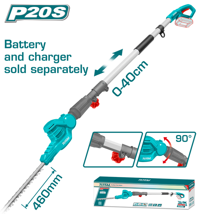 Total TPHT201601  20V Cordless Pole Hedge Trimmer