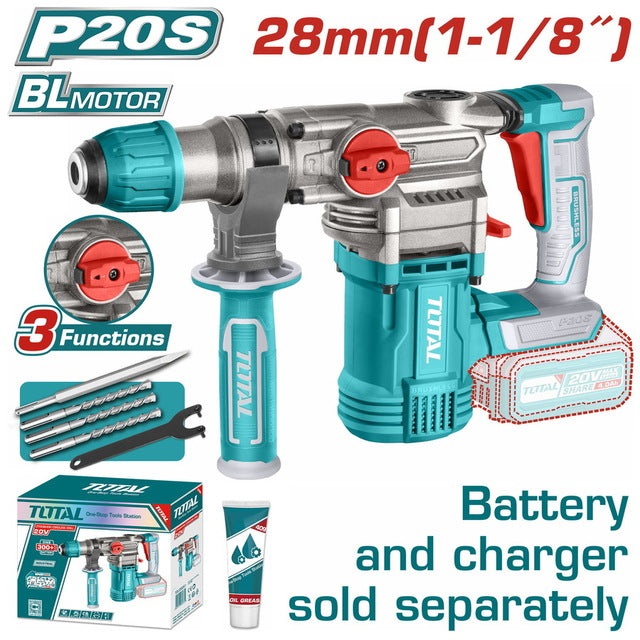 Total TRHLI20288  20V Cordless Rotary Hammer