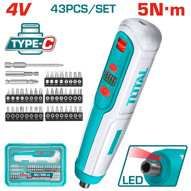 Total TSDLI04062  4V Cordless Screwdriver