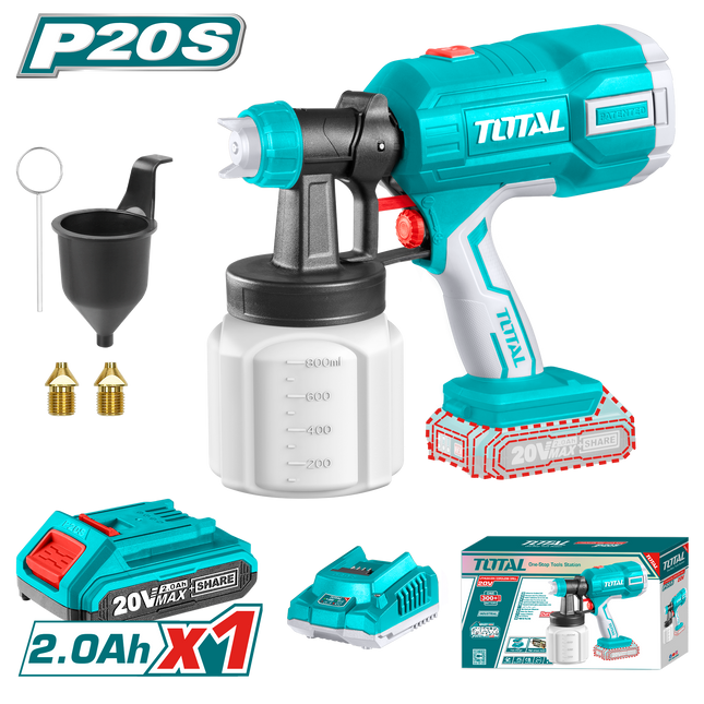 Total TSGLI20406 Cordless Spray Gun with Battery & Charger