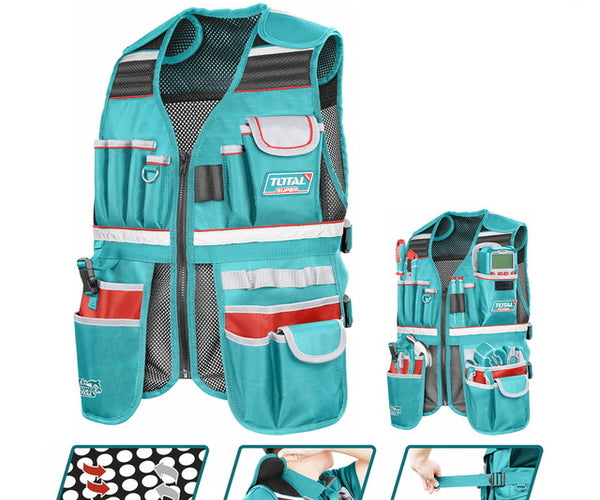 Buy Total TTVT16025 Tool Vest with 17 Pockets – Durable Work