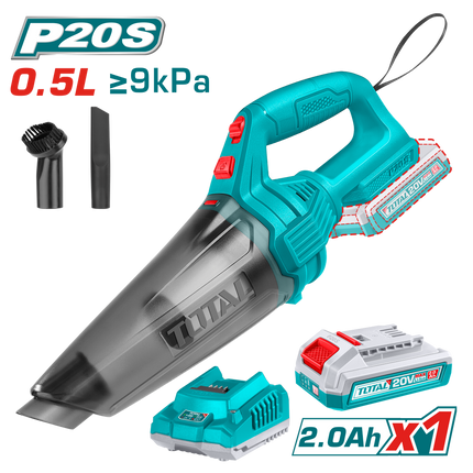 Total TVLI20126 Cordless Vacuum Cleaner 20V with 2.0Ah Battery