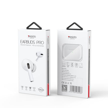 Yesido TWS06 (AROHA) AirPods (1:1 Size as Original) with Wireless Charging