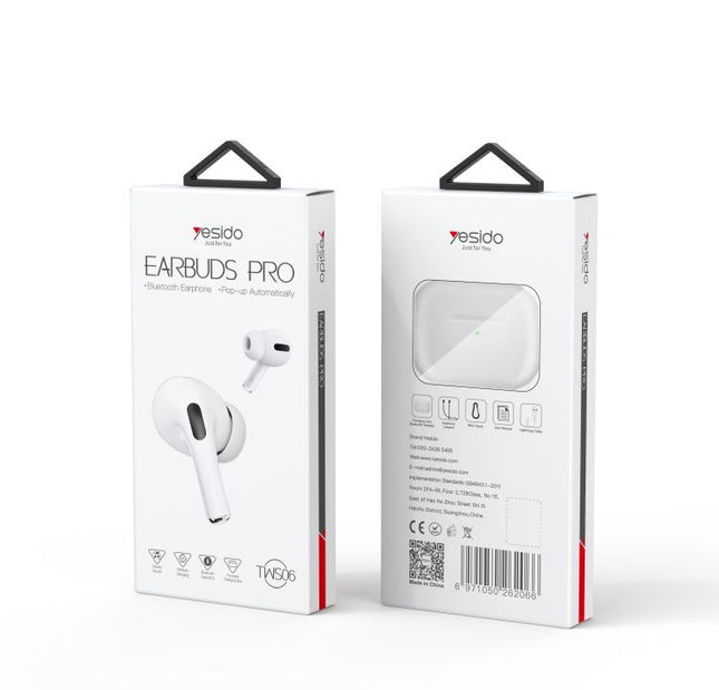 Yesido TWS06 (AROHA) AirPods (1:1 Size as Original) with Wireless Charging