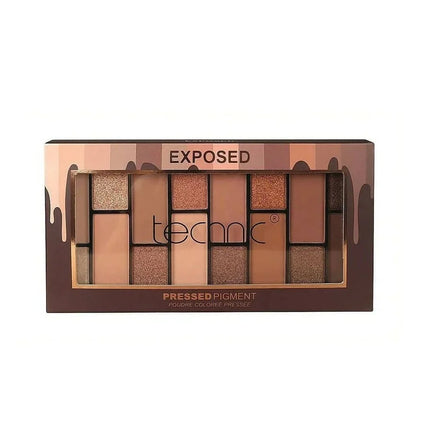 TECHNIC Exposed Pressed Pigment Eyeshadow Palette 16 Shades