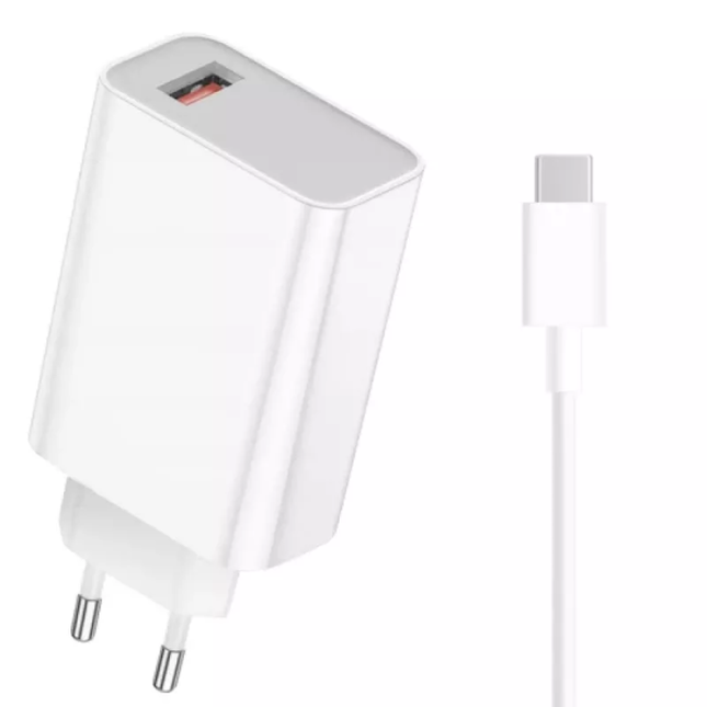 شاحن شاومي (Xiaomi) بقوة 33 واط – شاحن جداري سريع مع كيبل USB-C الأصلي