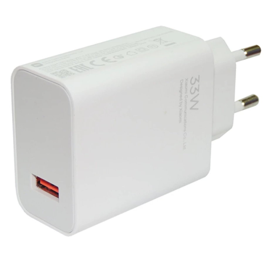 شاحن شاومي (Xiaomi) بقوة 33 واط – شاحن جداري سريع مع كيبل USB-C الأصلي شاحن شاومي (Xiaomi) بقوة 33 واط – شاحن جداري سريع مع كيبل USB-C الأصلي