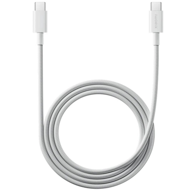 كيبل شاومي (Xiaomi) مجدول USB-C إلى USB-C – طول 1 متر بقوة 60 واط وشحن سريع 3 أمبير