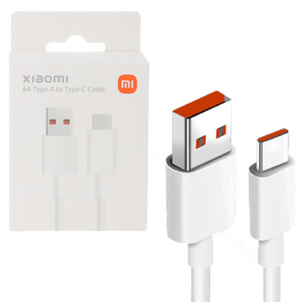 Xiaomi 6A USB-A to USB-C Cable (1m) - Original Ultra-Fast Charging & Data Sync