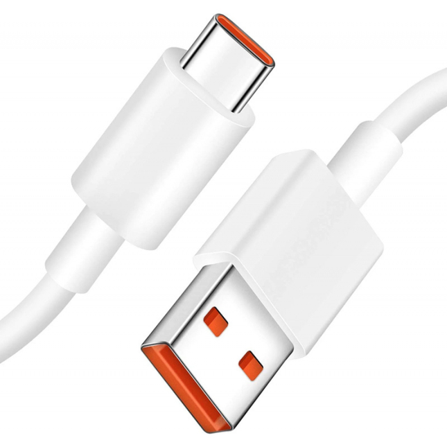 كيبل شاومي (Xiaomi) أصلي 6 أمبير USB-A إلى USB-C – طول 1 متر شحن فائق السرعة