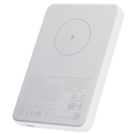 Xiaomi Magnetic Power Bank 5000mAh - Ultra-Slim Wireless Portable Charger with 12W Wired & 7.5W Wireless Output
