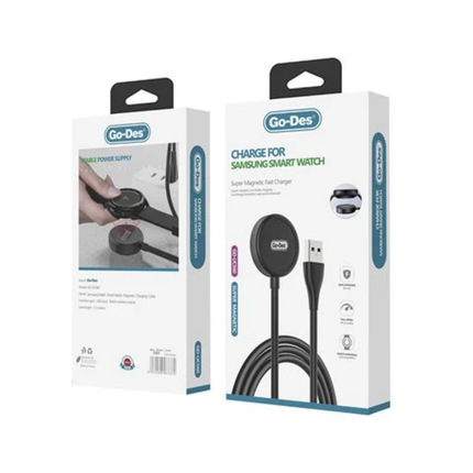 Go-Des GD-UC615 Galaxy Watch Magnetic Wireless Charger - Type-C Port, Safe Charging, Compatible with Samsung Galaxy Watch