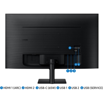 شاشة سامسونج M7 الذكية 32 بوصة - دقة 4K UHD، نظام Tizen OS، تقنية Vision AI، منفذ USB-C بشحن 65 واط، واجهة One UI