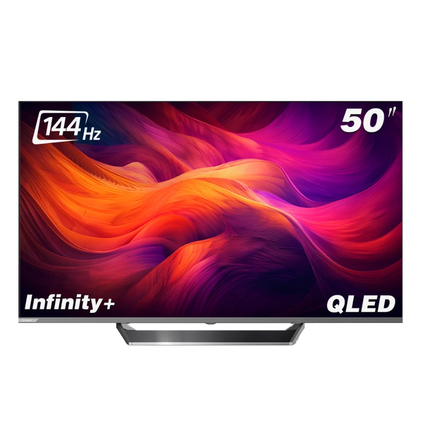 G-Guard 50" Infinity+ CQG Smart TV - QLED 4K Display, 144Hz Refresh Rate, Google TV OS, Dolby Atmos
