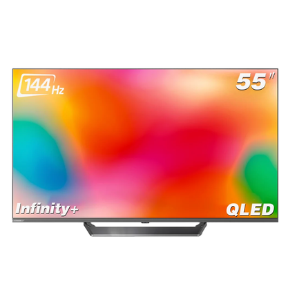 G-Guard 55" Infinity+ CQG Smart TV - 4K QLED Display, 144Hz Refresh Rate, Google TV OS, Dolby Atmos