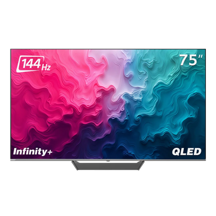 G-Guard 75" Infinity+ CQG Smart TV - QLED 4K Display, 144Hz Refresh Rate, Google TV OS, Dolby Atmos