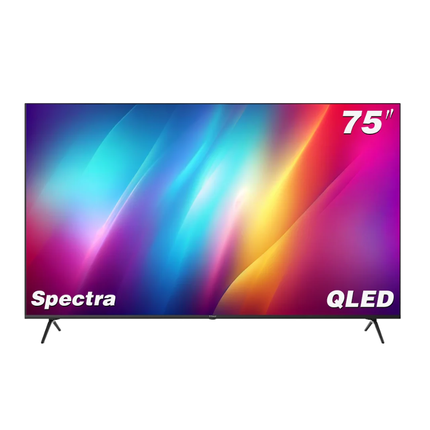 G-Guard 75" Spectra CQG Smart TV - 4K QLED Display, Google TV OS, Dolby Vision & Dolby Atmos, Metal Frameless Design