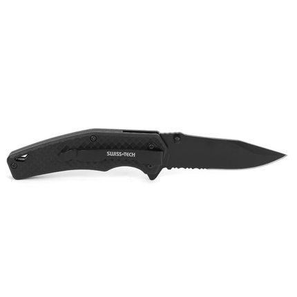Swiss Techcamping knife (ST014012) - Precision EDC Tool with 7Cr17MoV Steel Blade