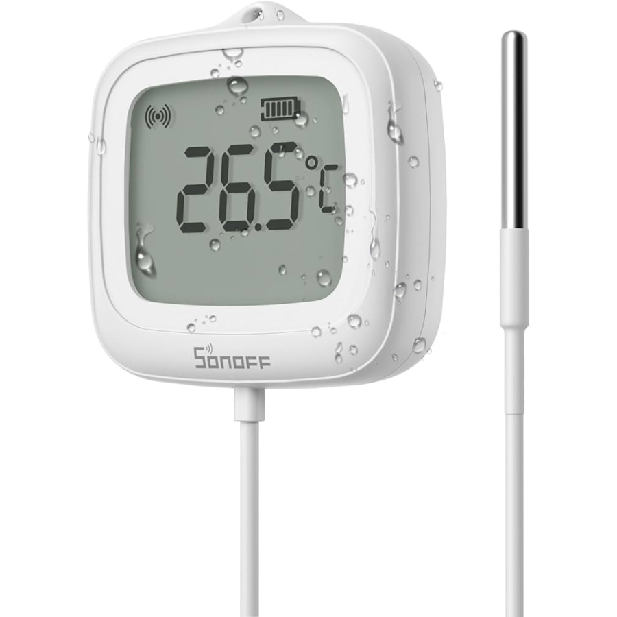حساس حرارة ورطوبة ذكي سونوف (SONOFF) موديل SNZB-02LD - تقنية Zigbee 3.0 مع شاشة LCD حساس حرارة ورطوبة ذكي سونوف (SONOFF) موديل SNZB-02LD - تقنية Zigbee 3.0 مع شاشة LCD