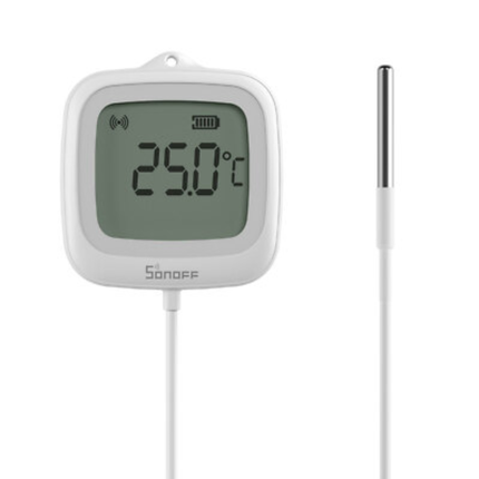 حساس حرارة ورطوبة ذكي سونوف (SONOFF) موديل SNZB-02LD - تقنية Zigbee 3.0 مع شاشة LCD