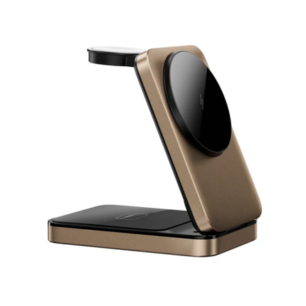 WiWU 3-in-1 Magnetic Wireless Charging Station - Fast Power for iPhone, Apple Watch & AirPods