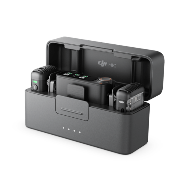 Dji Mic 2- تسجيل صوتي فائق الجودة مع تقنية إلغاء الضجيج الذكية