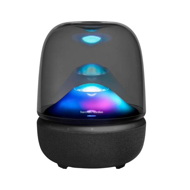 مكبر صوت هارمان كاردون (Harman Kardon) أورا ستوديو (الإصدار الخامس) - تصميم شفاف أيقوني وصوت محيطي 360 درجة