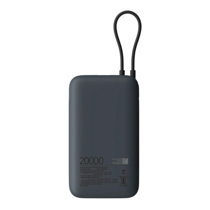 Xiaomi 20,000mAh Power Bank - 22.5W Fast Charging with Built-In USB-C Cable