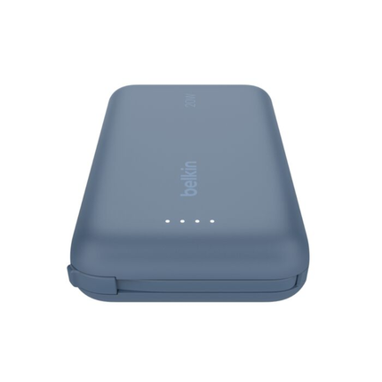 Belkin 10,000mAh Power Bank with Integrated USB-C Cable Portable Fast Charging Battery Pack