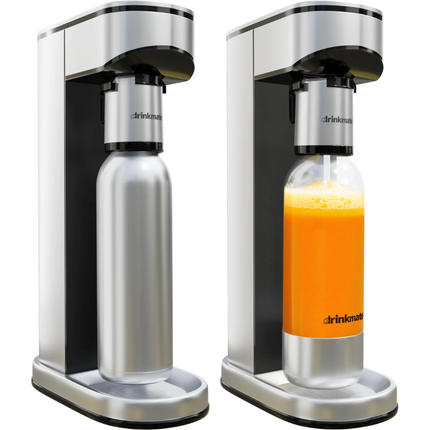 جهاز تحضير المياه الفوارة الفاخر Drinkmate LUX - مصنوع من الفولاذ المقاوم للصدأ لإضافة الغاز لأي مشروب