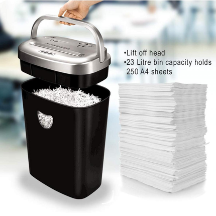 Fellowes Powershred 10-Sheet Cross-Cut Paper Shredder - P-4 Security with CD & Credit Card Destroyer