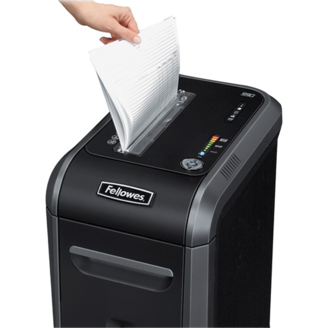 فرامة ورق Fellowes Powershred - فرم عرضي (Cross-Cut) حتى 18 ورقة مع نظام منع الانحشار وسلة كبيرة